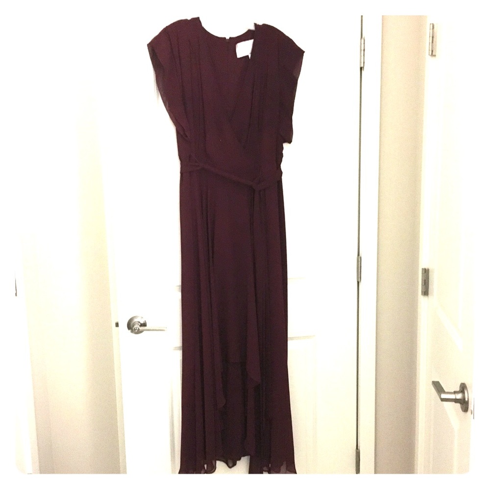 David’s Bridal Hi-Lo Chiffon Dress - 18